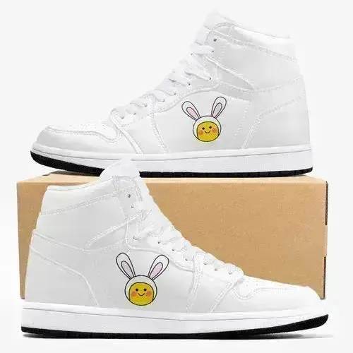Jacki Easlick Lux Bunny High-Top Leather Sneakers
