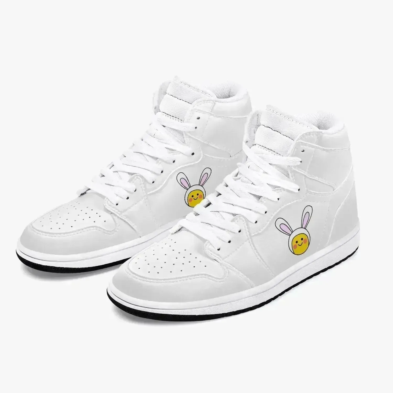 Jacki Easlick Lux Bunny High-Top Leather Sneakers