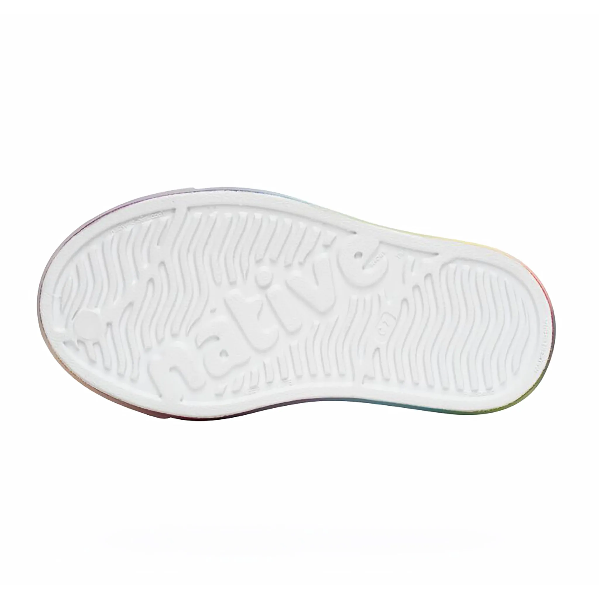 Jefferson Print Child Shell White / Translucent / Rainbow Blur