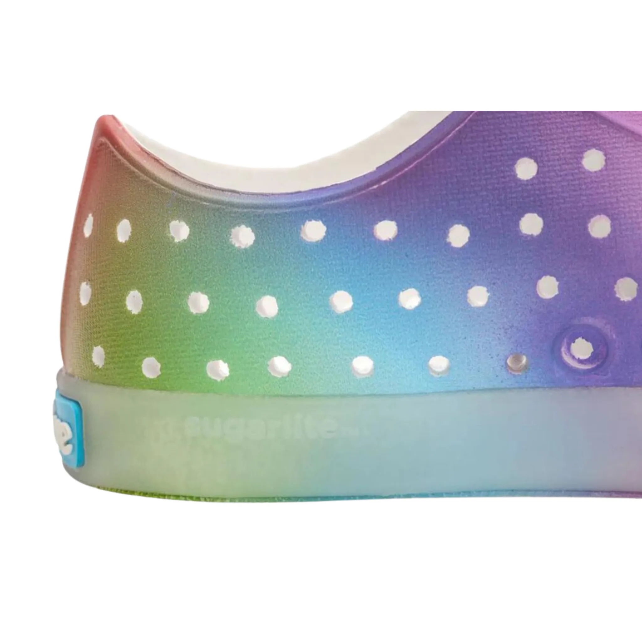 Jefferson Print Child Shell White / Translucent / Rainbow Blur