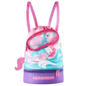 Kids, Pink Uni waterproof swimming bag/ Beach Bag