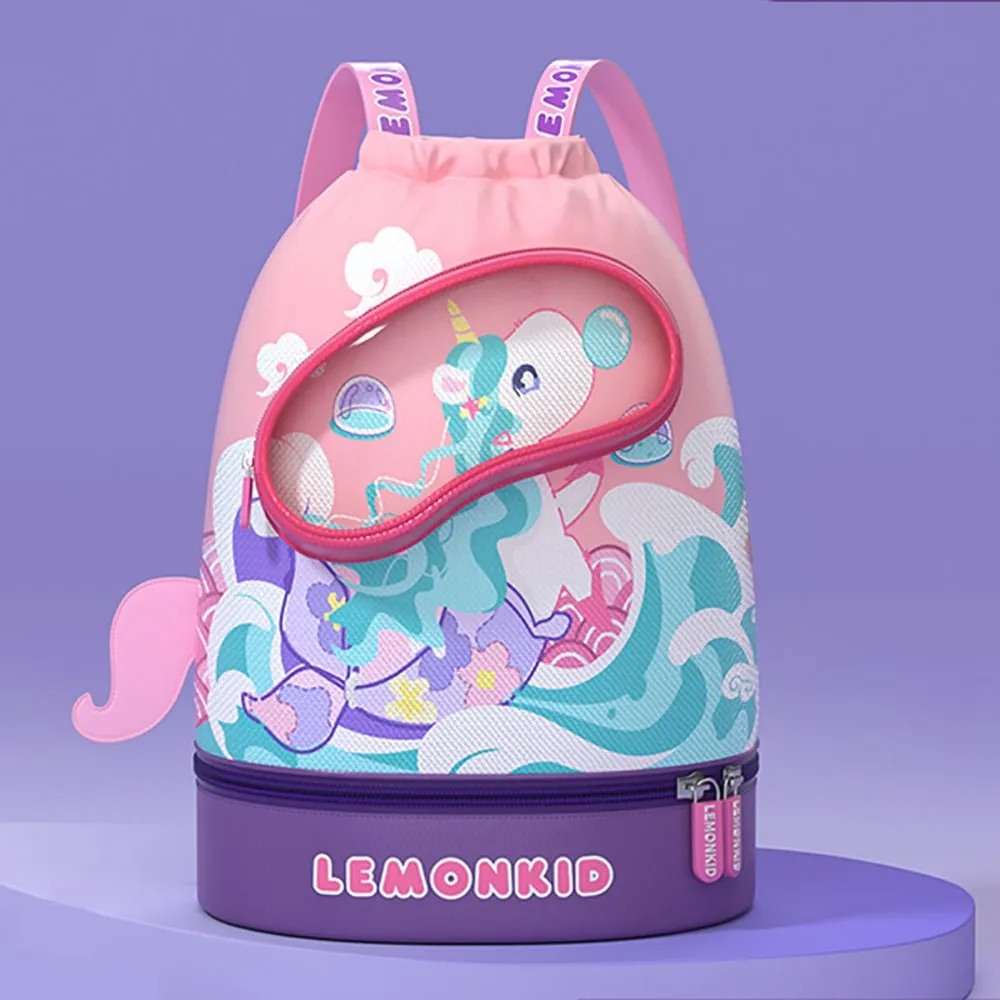 Kids, Pink Uni waterproof swimming bag/ Beach Bag