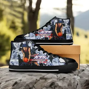 Kuroko Basketball Shoes High Tops Sneakers for Kids and Adults