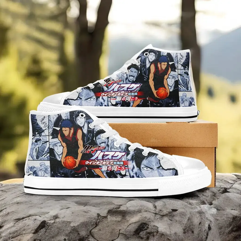 Kuroko Basketball Shoes High Tops Sneakers for Kids and Adults