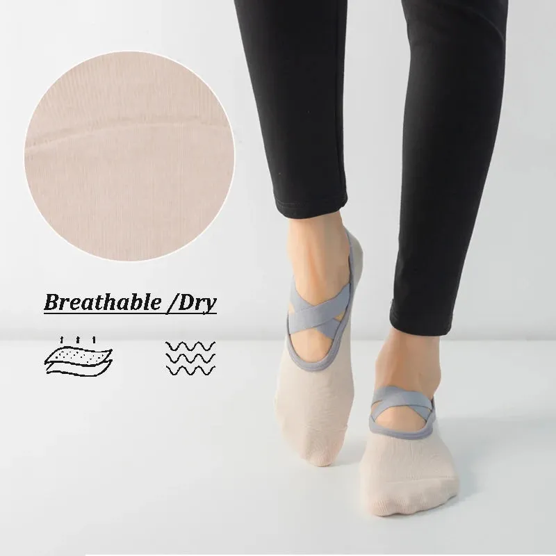 Ladies Non-Slip Pilates Socks for Women