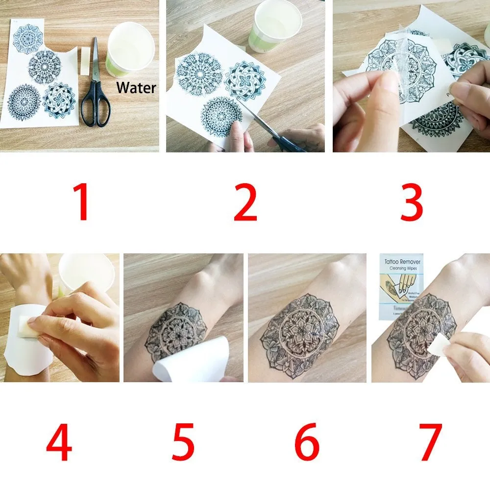 Large Tiger Lion Temporary Tattoo Fake Body Arm Shoulder Chest Stickers Large Fake Body Arm Chest Shoulder Tattoos 6 Designs to Choose From