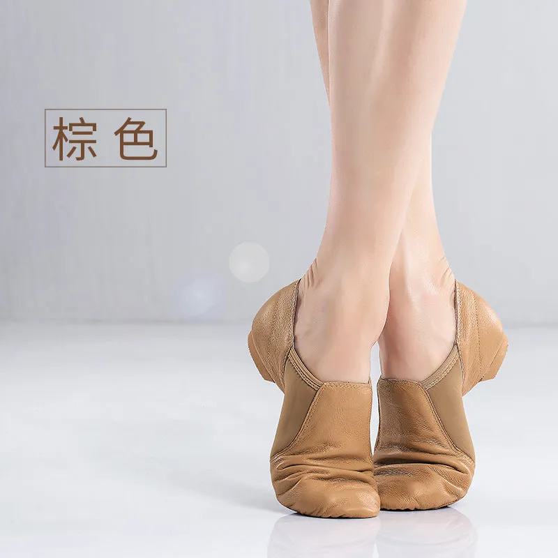 Leather Soft-bottomed Dance Shoes Women's