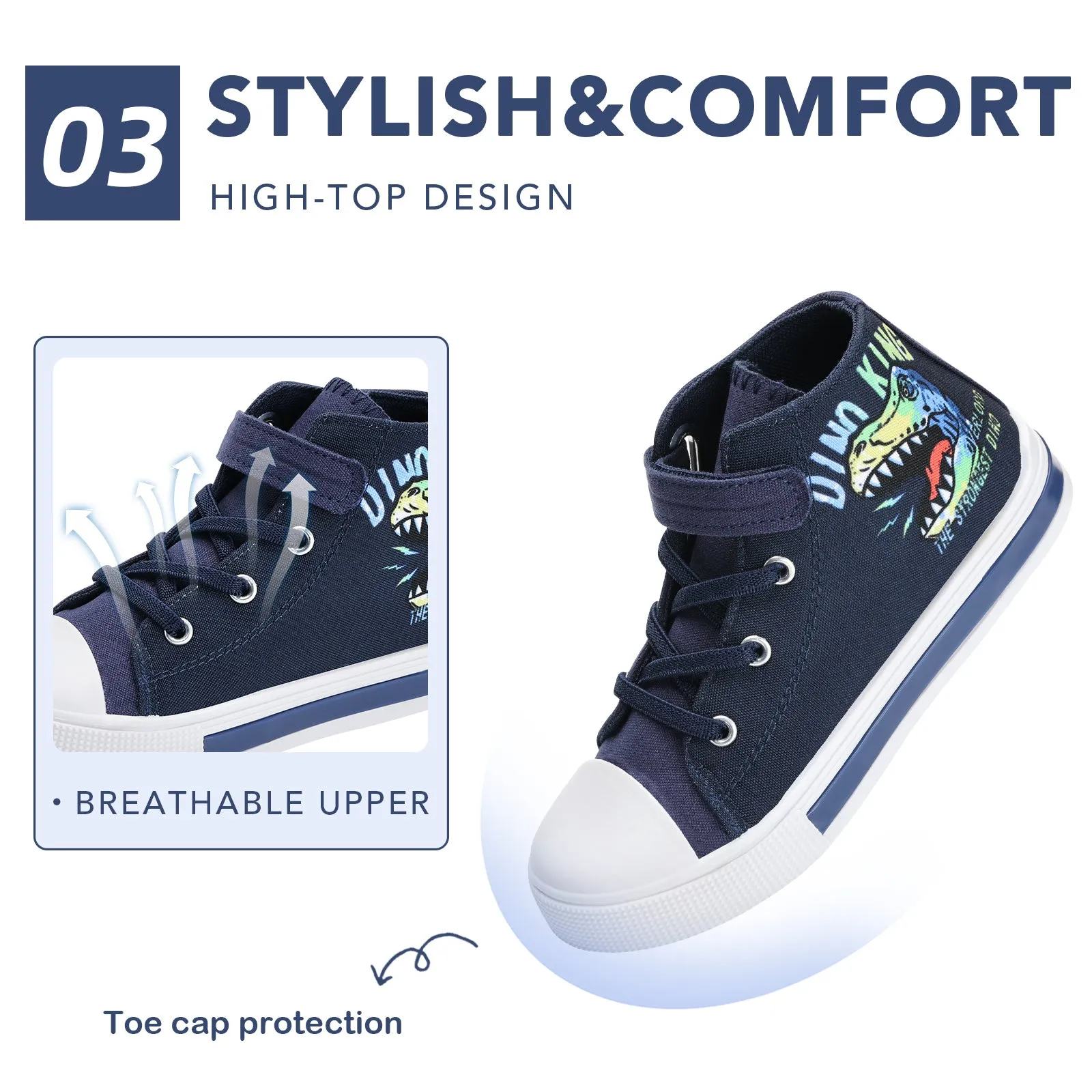 Light Up Kids High Top Fashion Sneakes