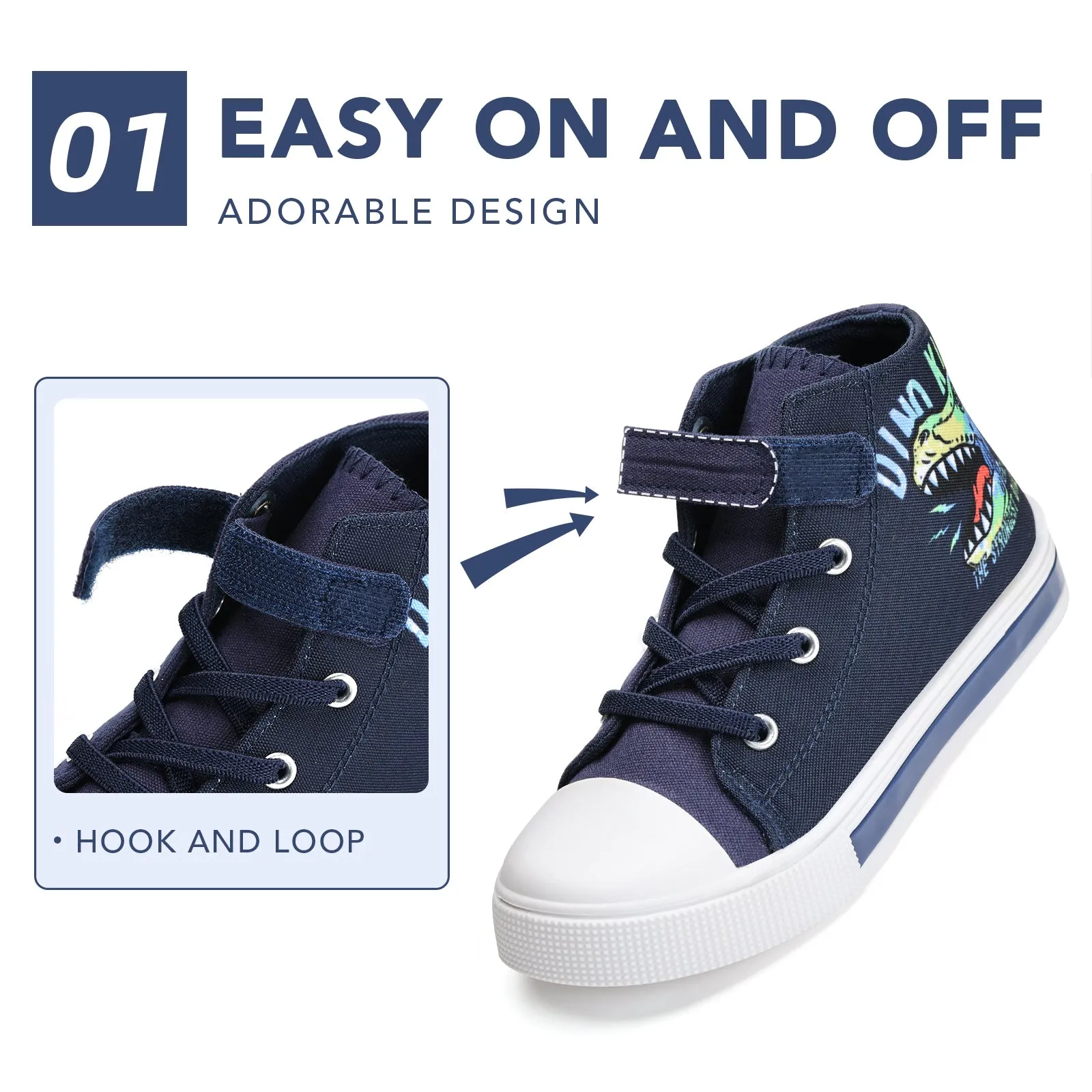 Light Up Kids High Top Fashion Sneakes