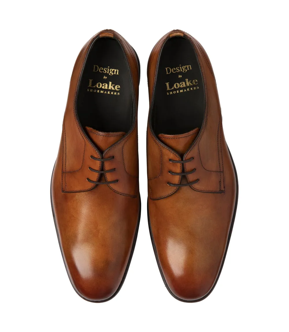 Loake Atherton Shoes - Tan Calf