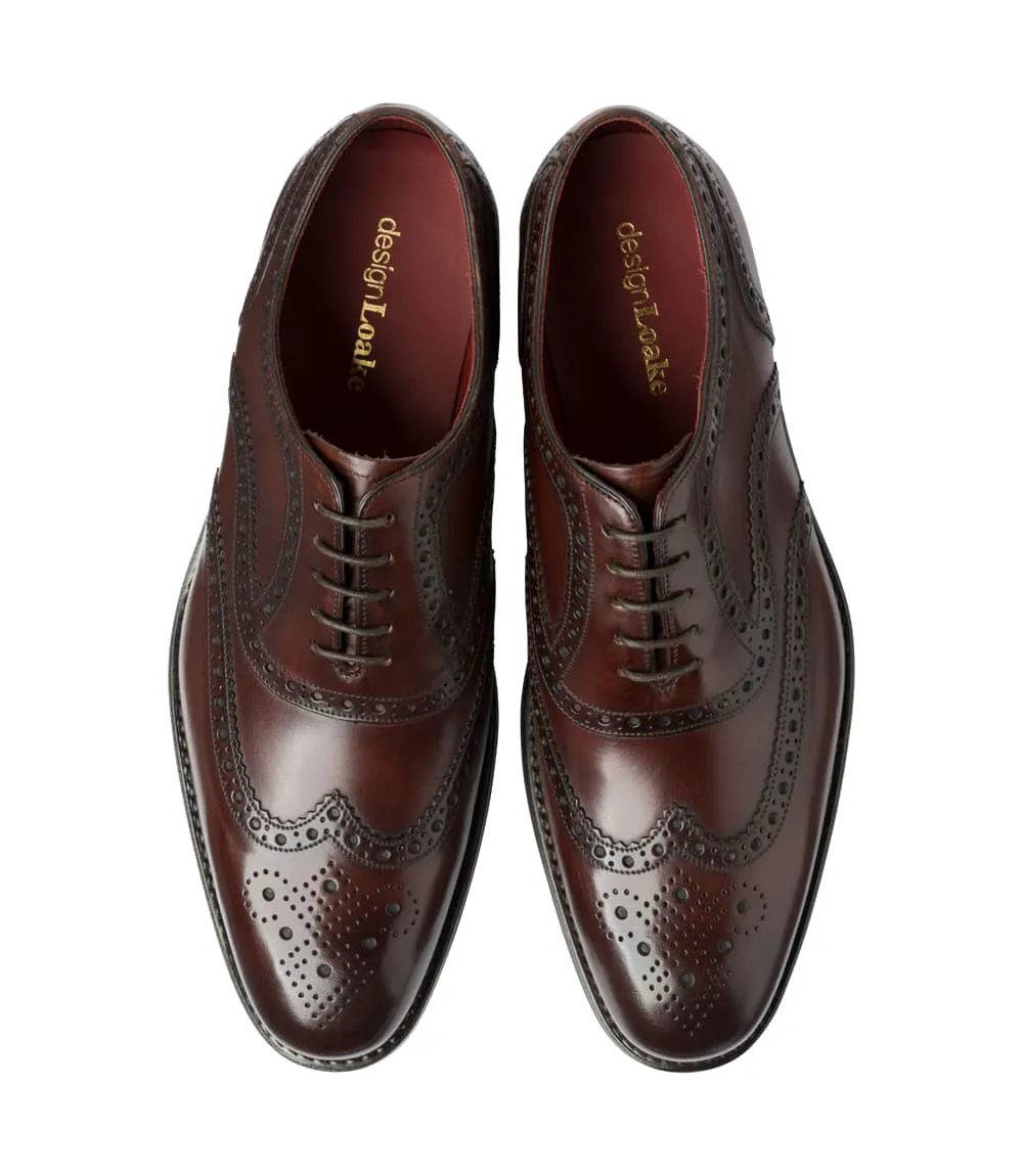 Loake Kerridge Shoes - Dark Brown Calf