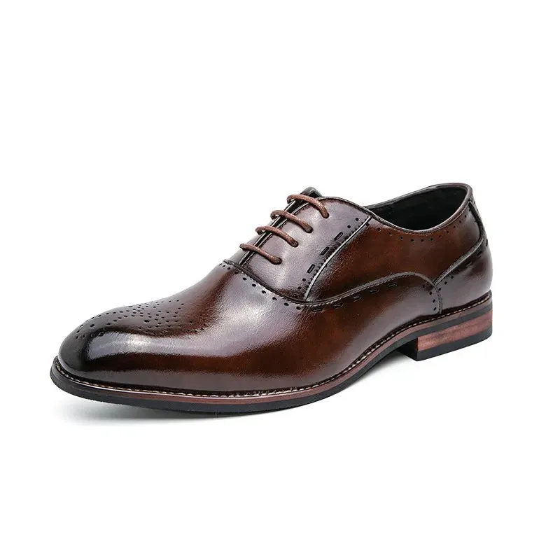 LuxeCraft Italian Formal Oxford Shoes