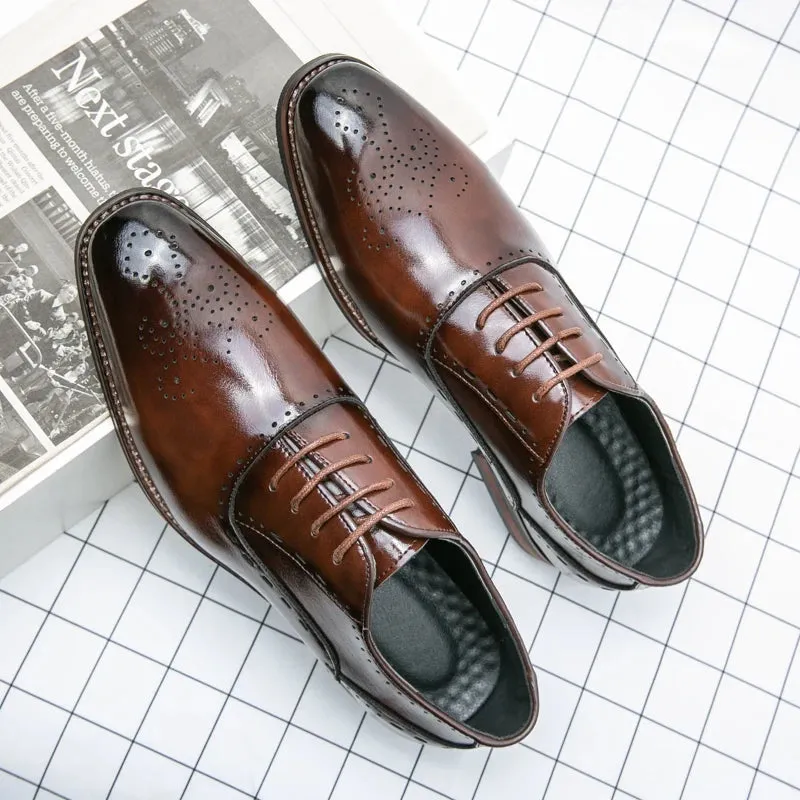 LuxeCraft Italian Formal Oxford Shoes