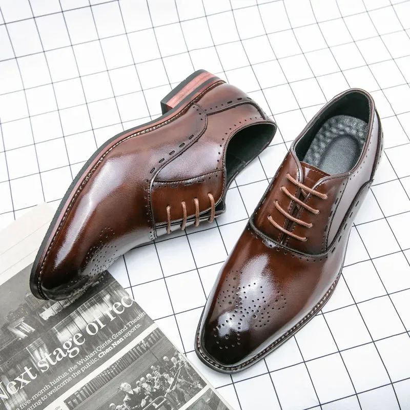 LuxeCraft Italian Formal Oxford Shoes