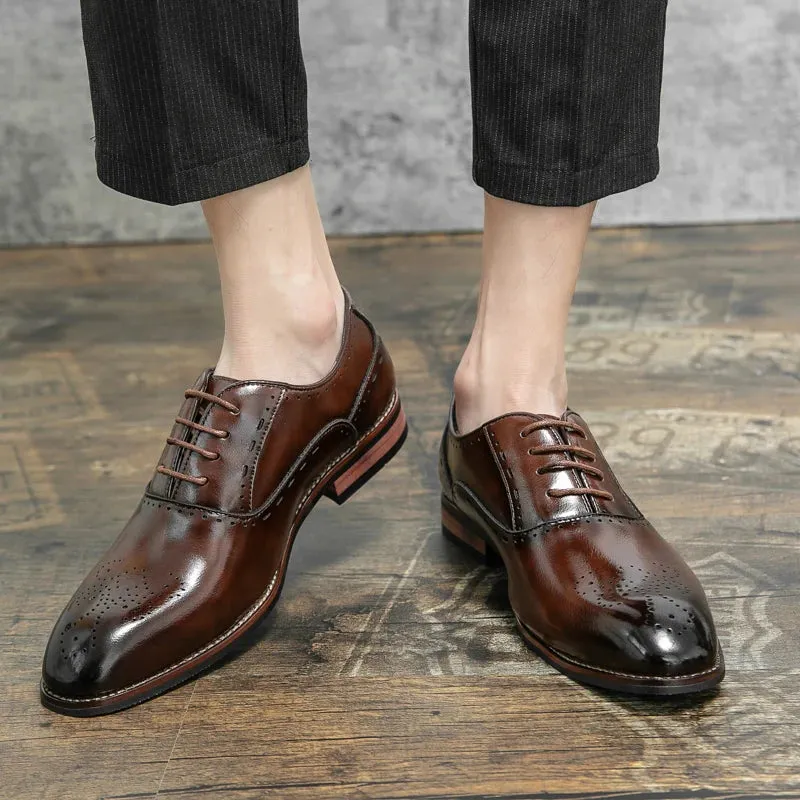 LuxeCraft Italian Formal Oxford Shoes