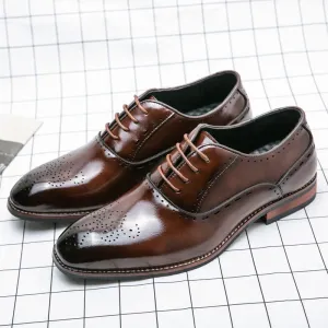 LuxeCraft Italian Formal Oxford Shoes