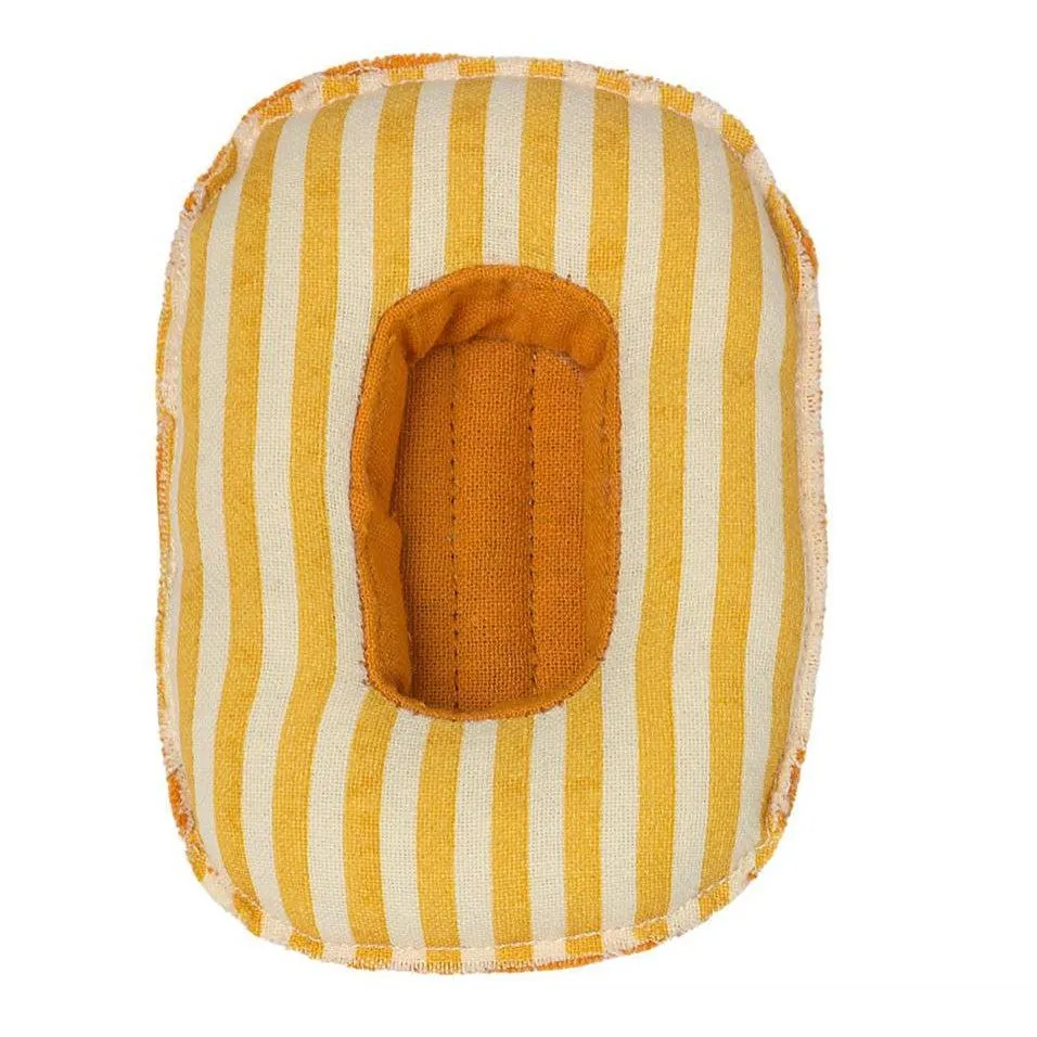 Maileg Rubber Boat - Yellow Stripe
