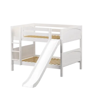 Maxtrix Full Low Bunk Bed with Slide