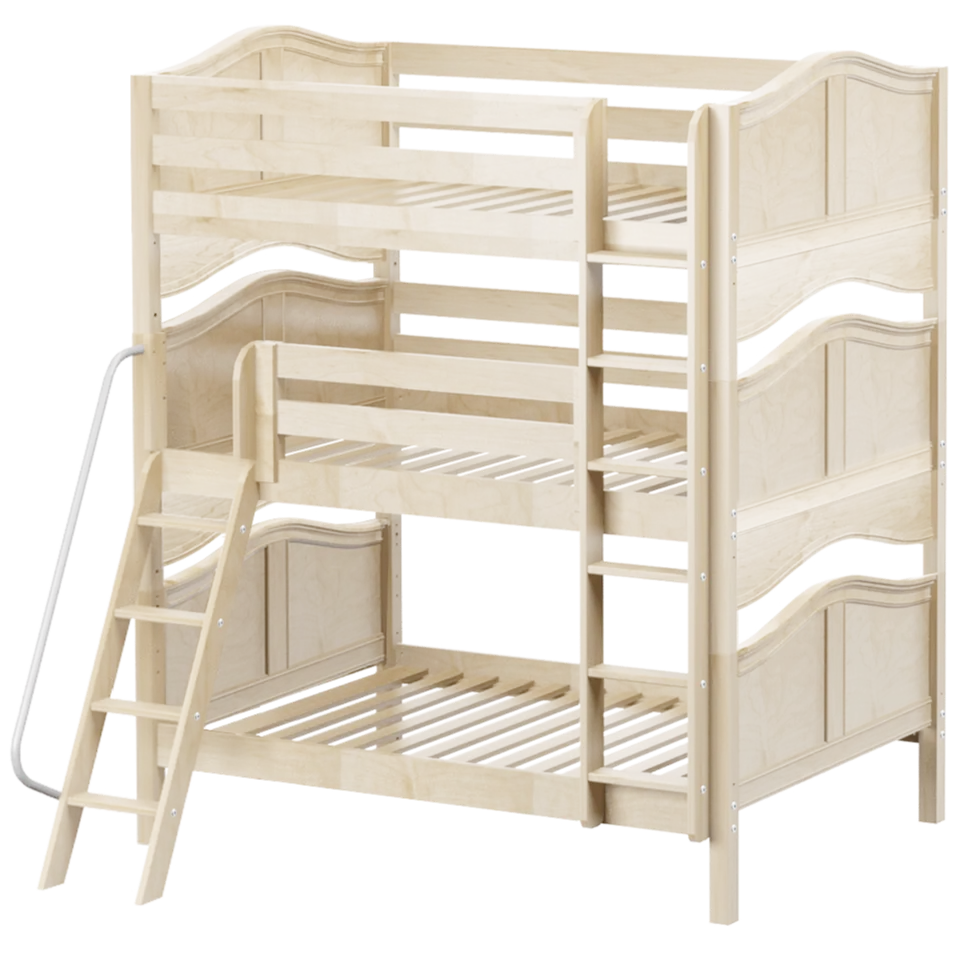 Maxtrix Full Triple Bunk Bed with Straight Ladder