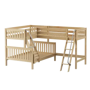 Maxtrix Medium Twin XL over Full XL Corner Loft Bunk Bed