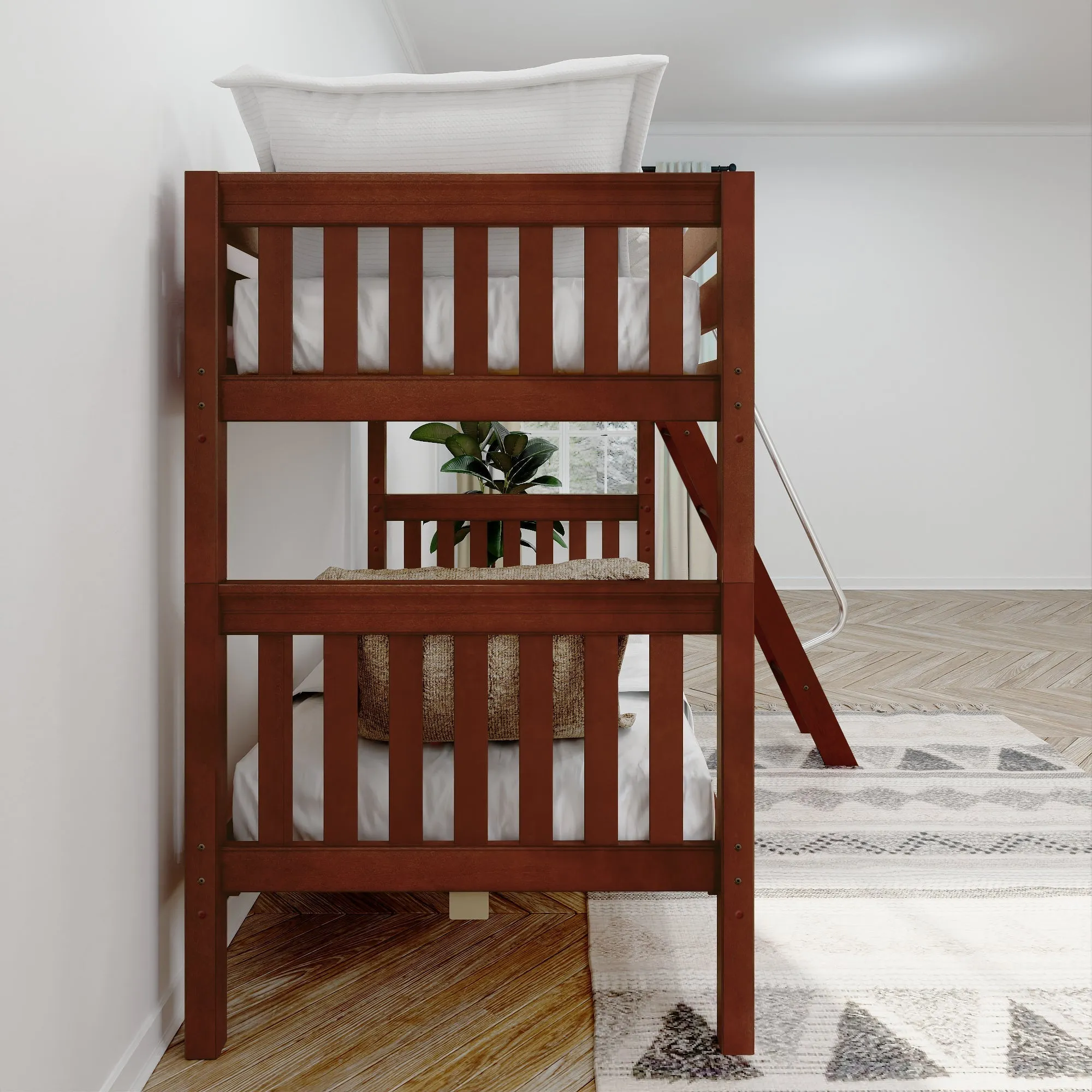 Maxtrix Twin Medium Bunk Bed with Ladder
