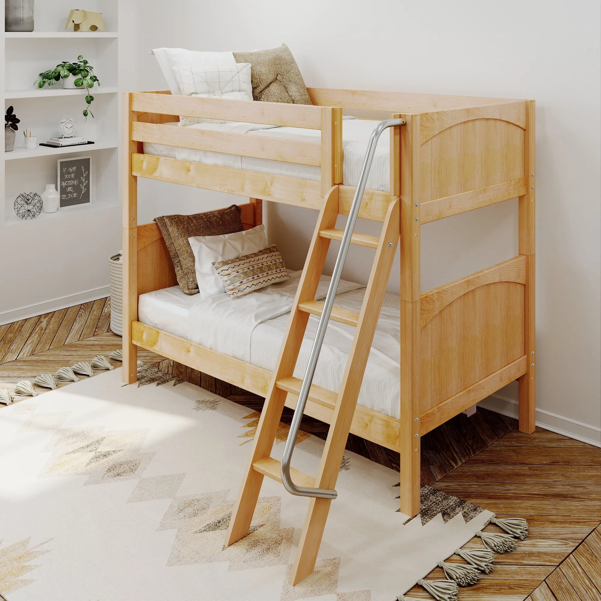 Maxtrix Twin Medium Bunk Bed with Ladder