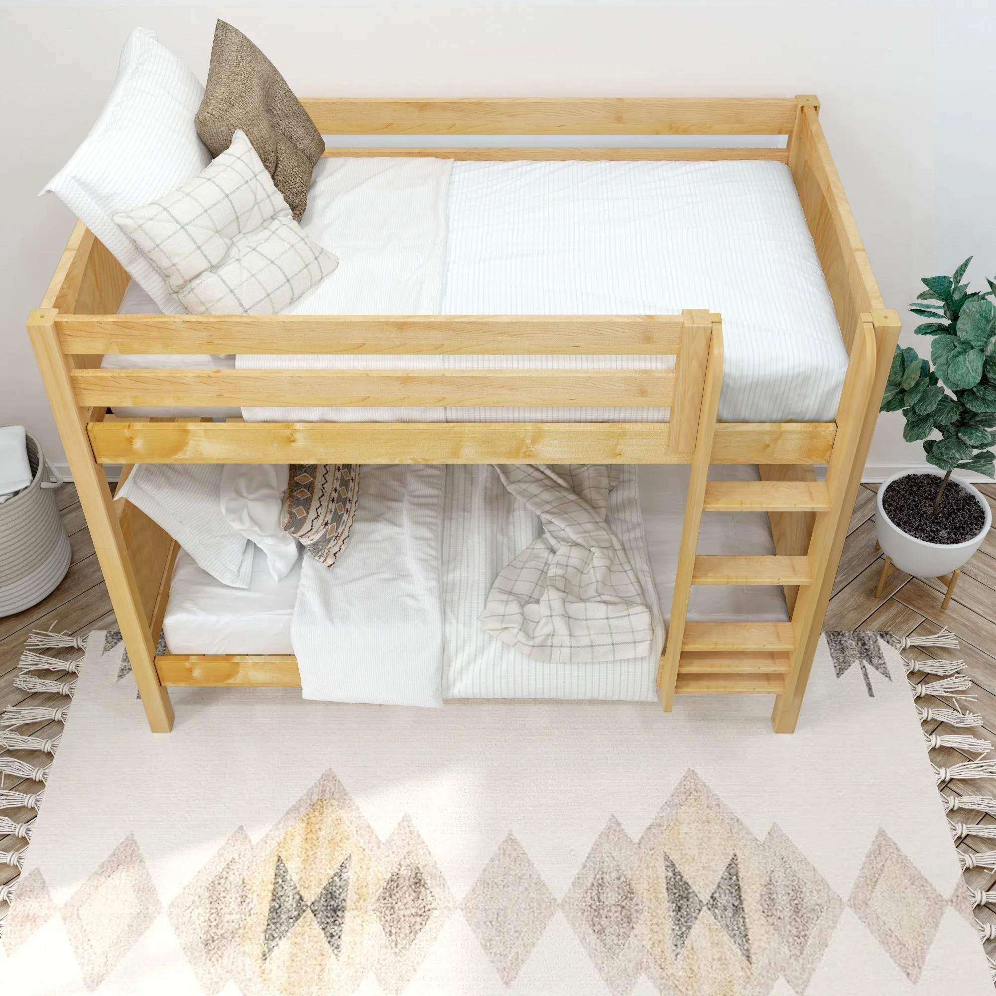 Maxtrix Twin Medium Bunk Bed with Ladder