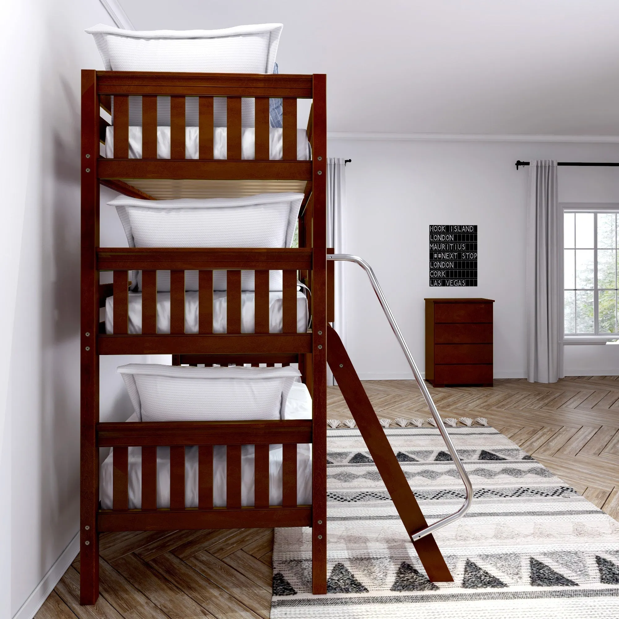 Maxtrix Twin Triple Bunk with Ladders