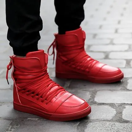 Men's High Top Lace Up Fashion Shoes