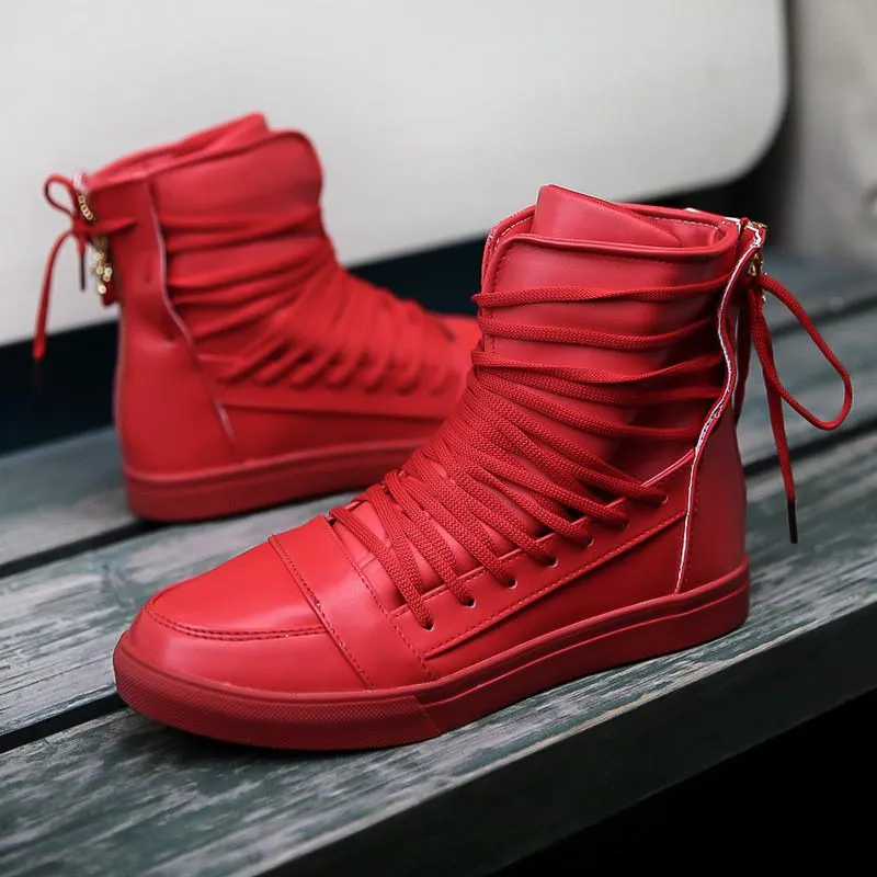 Men's High Top Lace Up Fashion Shoes