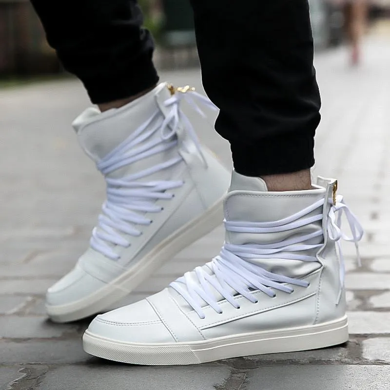 Men's High Top Lace Up Fashion Shoes