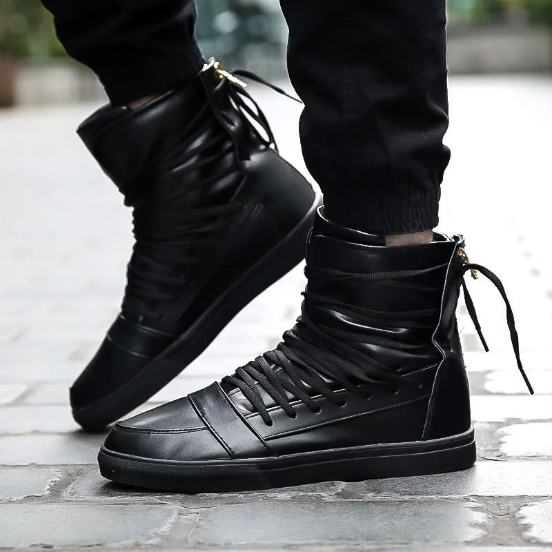 Men's High Top Lace Up Fashion Shoes