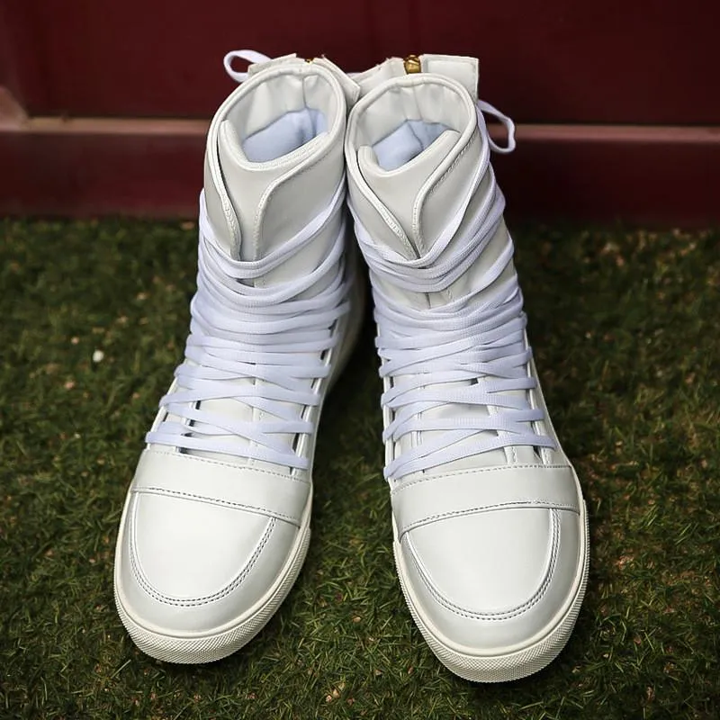 Men's High Top Lace Up Fashion Shoes