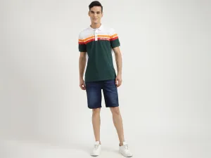 Mens Slim Fit Solid Shorts