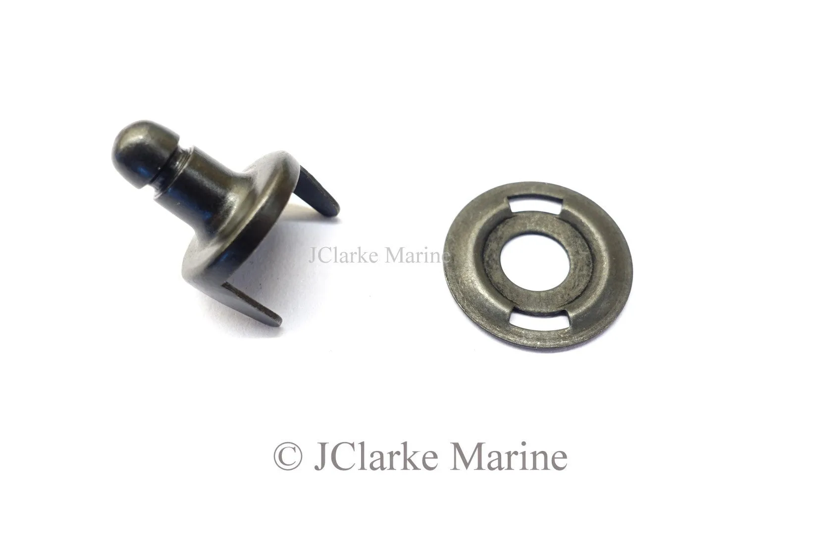 Military black Lift the dot clinch and plate fastener (Cloth to cloth)