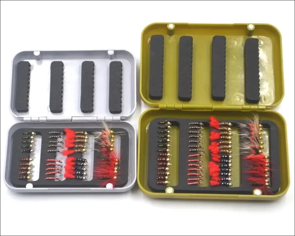 Mnft 32pcs/box trout nymph fly fishing lure dry/wet flies nymphs ice fishing lures artificial bait