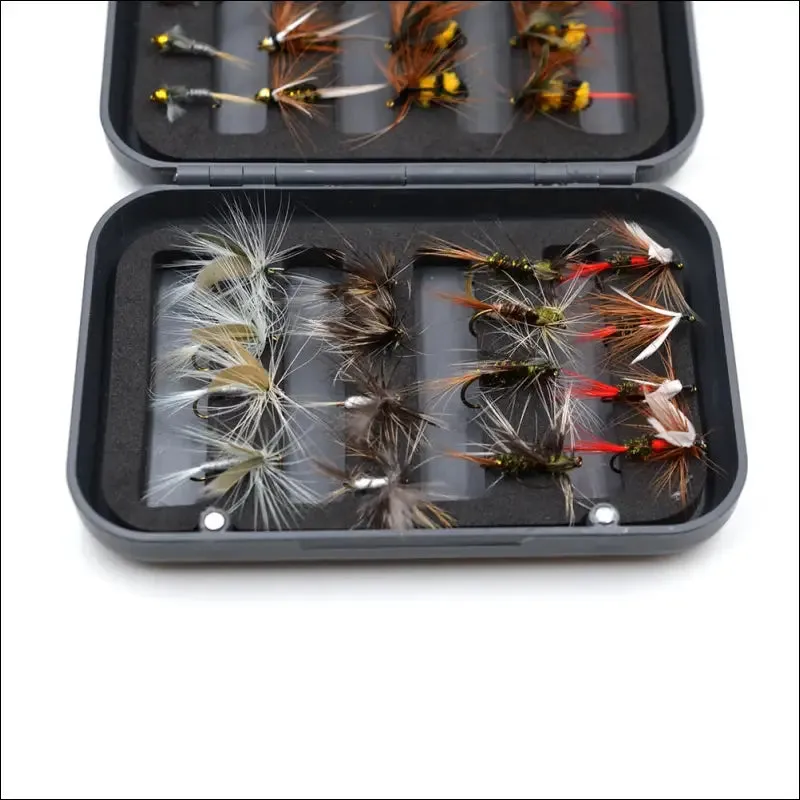 Mnft 32pcs/box trout nymph fly fishing lure dry/wet flies nymphs ice fishing lures artificial bait