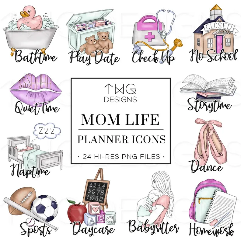 Mom Life - To Do Planner Icons