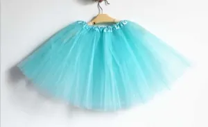 New Adults Tulle Tutu Skirt Dressup Party Costume Ballet Womens Girls Dance Wear, Aqua, Adults