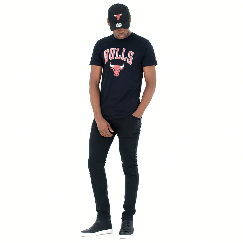 New Era Chicago Bulls Team Logo T-Shirt Black