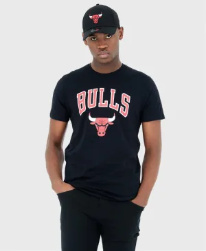 New Era Chicago Bulls Team Logo T-Shirt Black