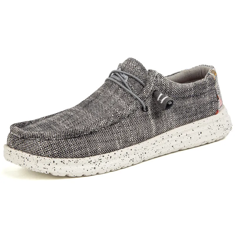 New Men's Canvas Boat Shoes Outdoor Convertible Slip On Loafer