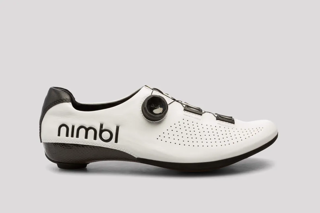 NIMBL Feat Cycling Shoes - White/Black