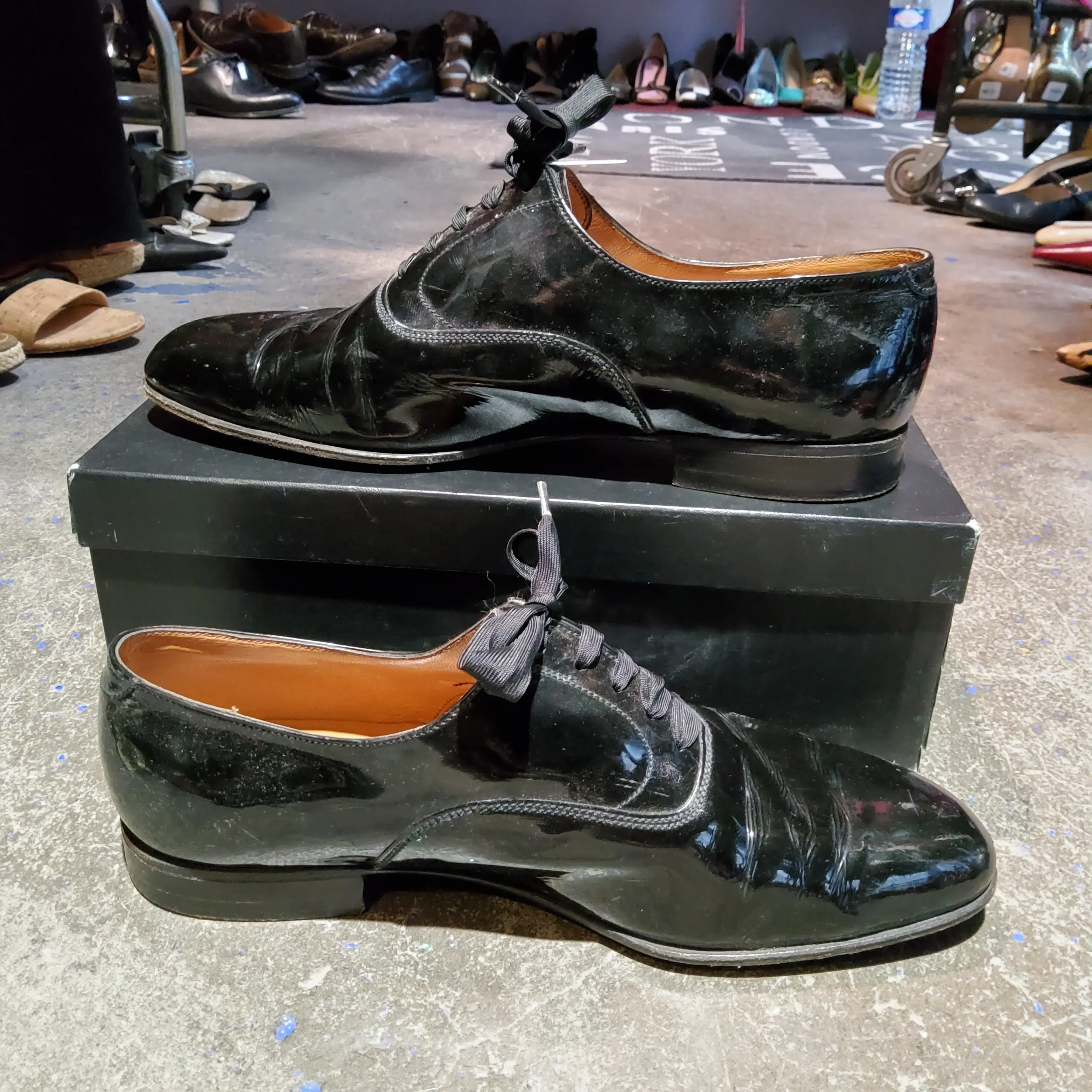 Patent Leather Derby Shoes