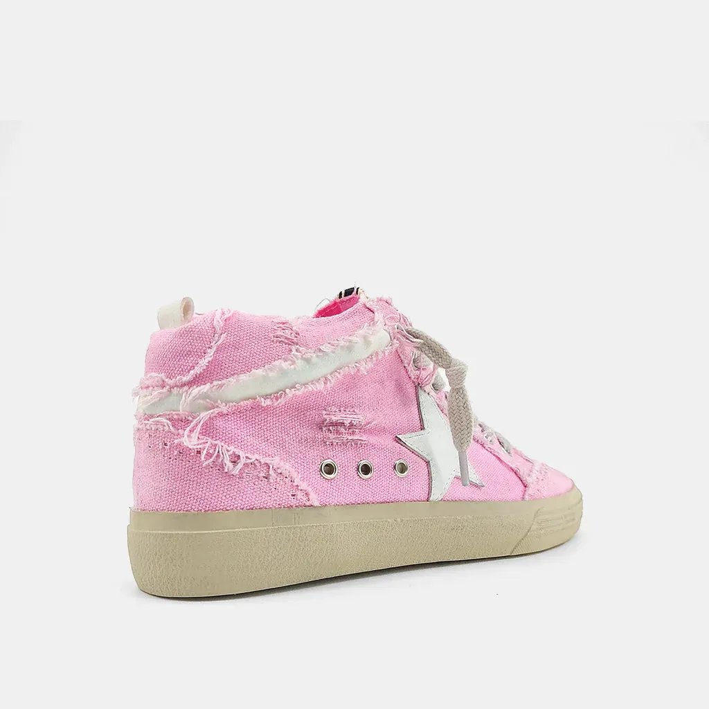 Paulina Pink Canvas High Top