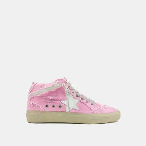 Paulina Pink Canvas High Top