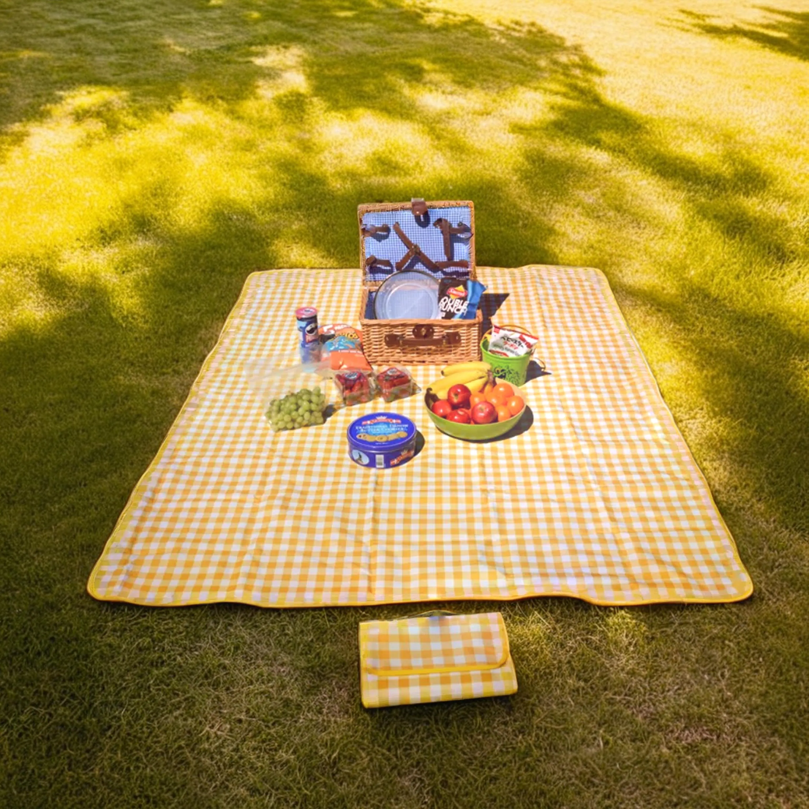 Picnic Rug Blanket with Waterproof Backing 150x200 cm