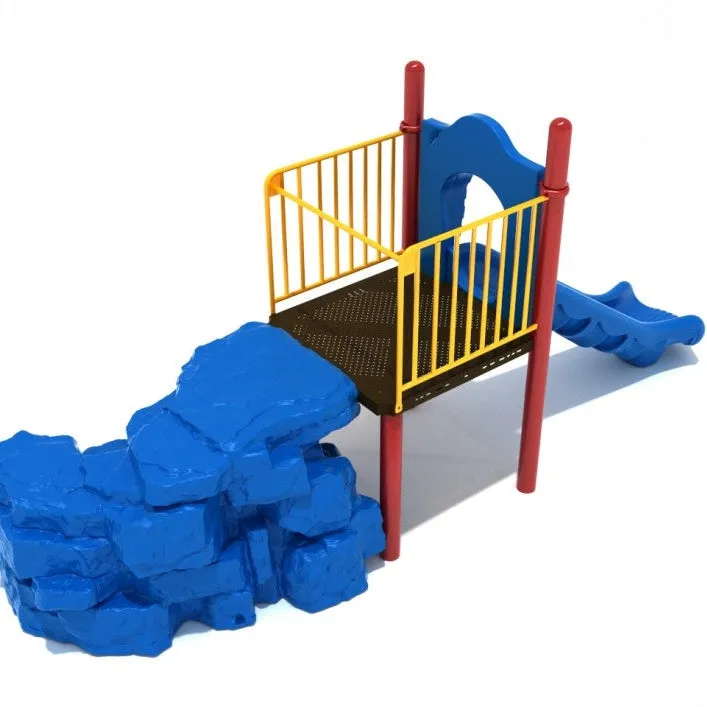 Playground Equipment Boulder Climber with Slide