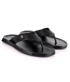 P.Plein Thong Slippers |Black