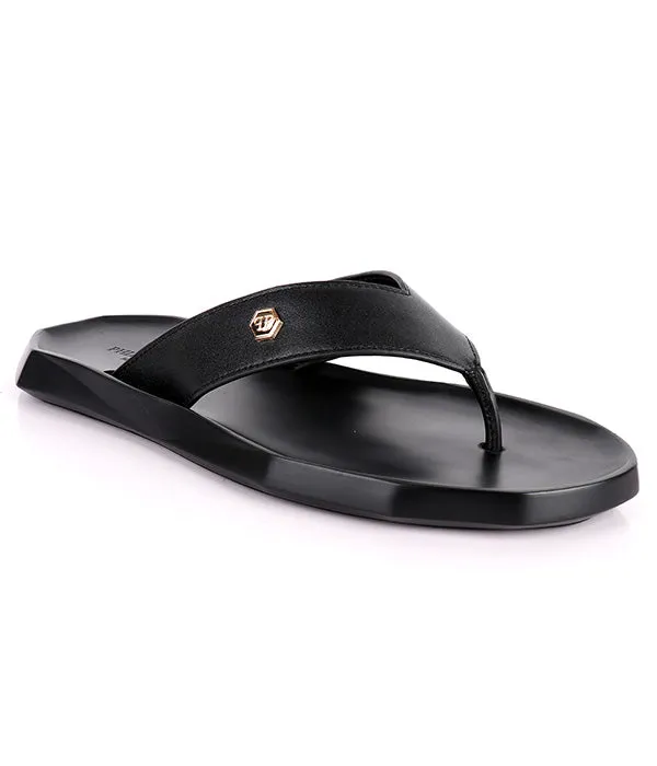 P.Plein Thong Slippers |Black